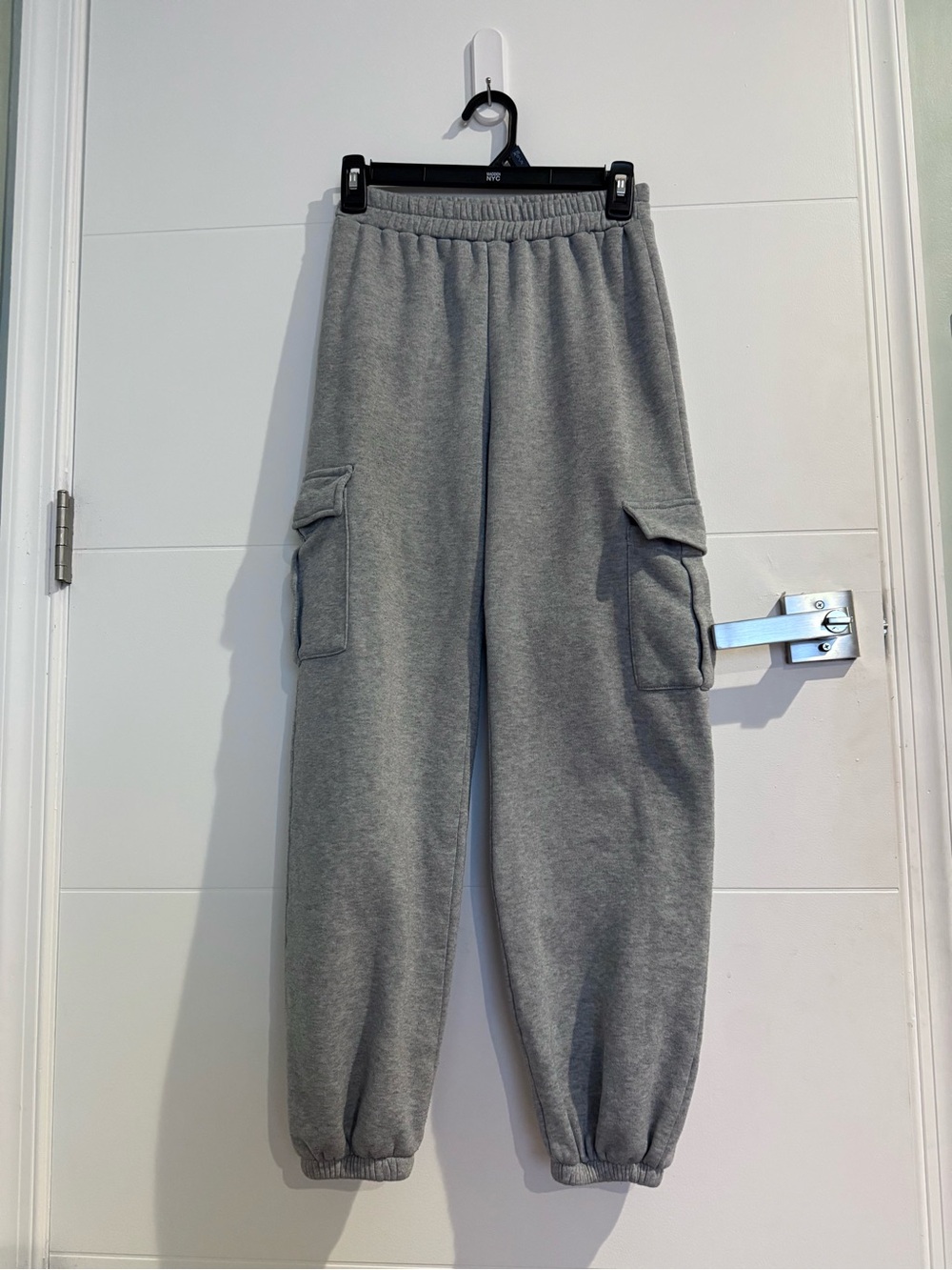 Petite Grey Cargo Pocket Sweatpants